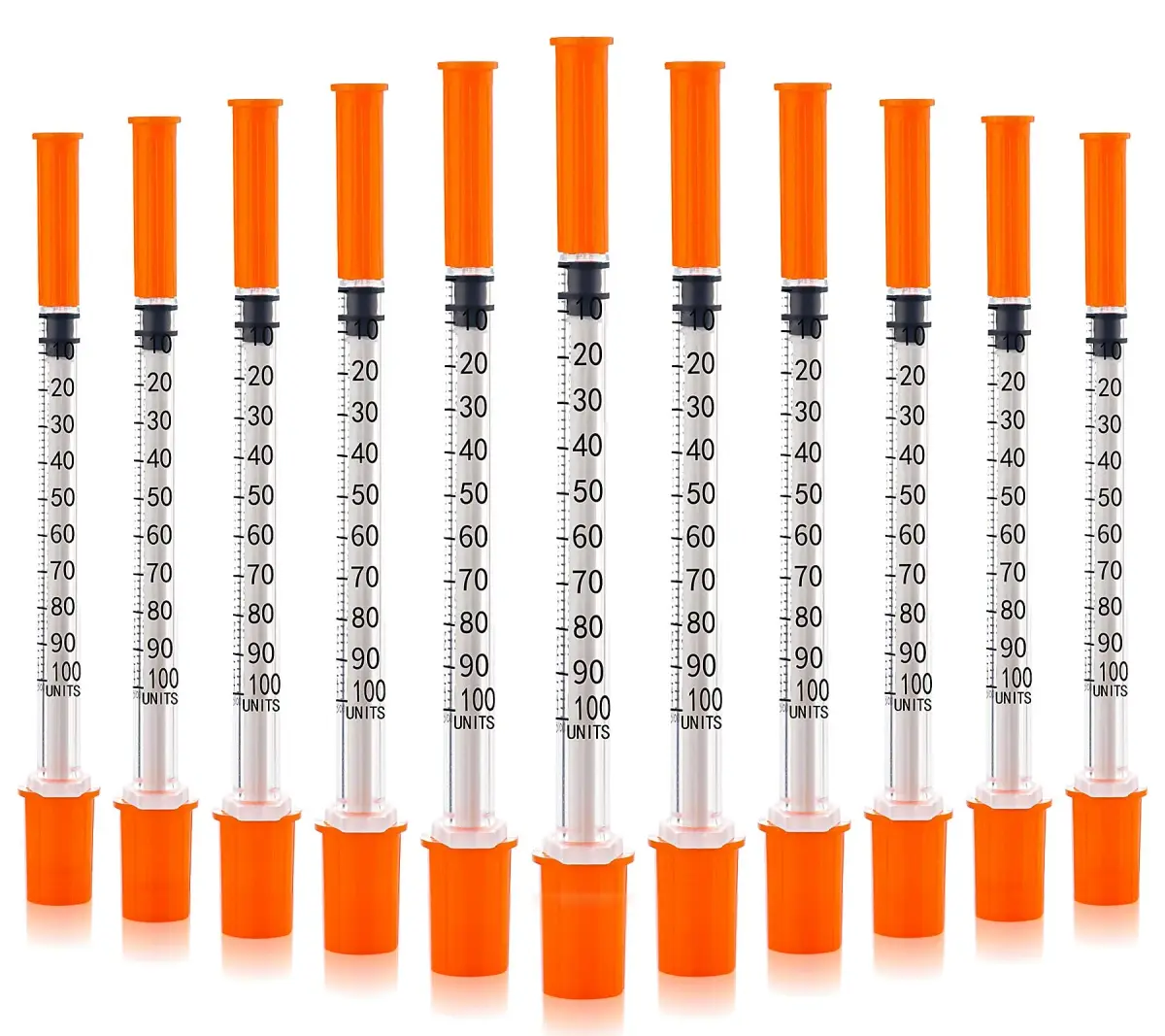 JIBENGAO 1cc Syringe with 31G 8mm Needle, Pack of 100 | Precise Lab Dispensing - main product image
