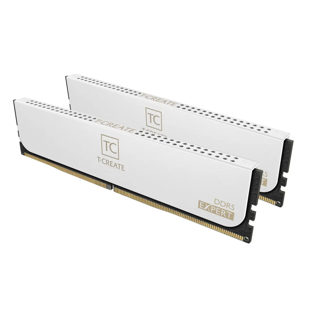 TEAMGROUP T-Create Expert CL30 DDR5 32GB (2x16GB) 6000MHz Desktop RAM White | Overclocking Memory Module - main product image