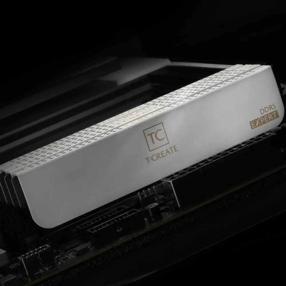 TEAMGROUP T-Create Expert CL30 DDR5 32GB (2x16GB) 6000MHz Desktop RAM White | Overclocking Memory Module - view 7