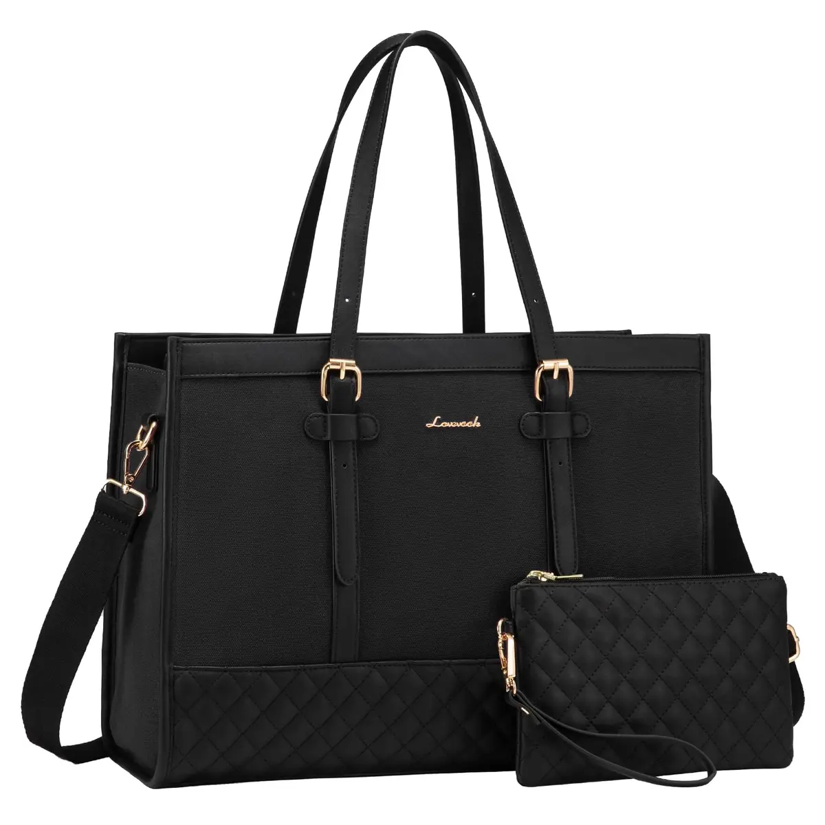 LOVEVOOK Laptop Tote Bag for Women, 15.6 Inch | Stylish & Functional with Laptop Compartment - main product image