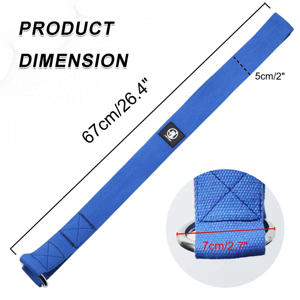 J Bryant Arm Wrestling Training Strap Belt 26.4in | Wrist, Forearm & Biceps Workout - view 2