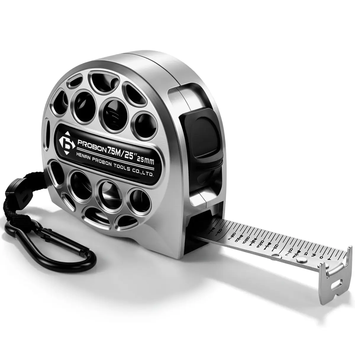 HOTBEST 25ft (7.6m) Stainless Steel Tape Measure | Waterproof & Rustproof Retractable Ruler for Construction - view 8