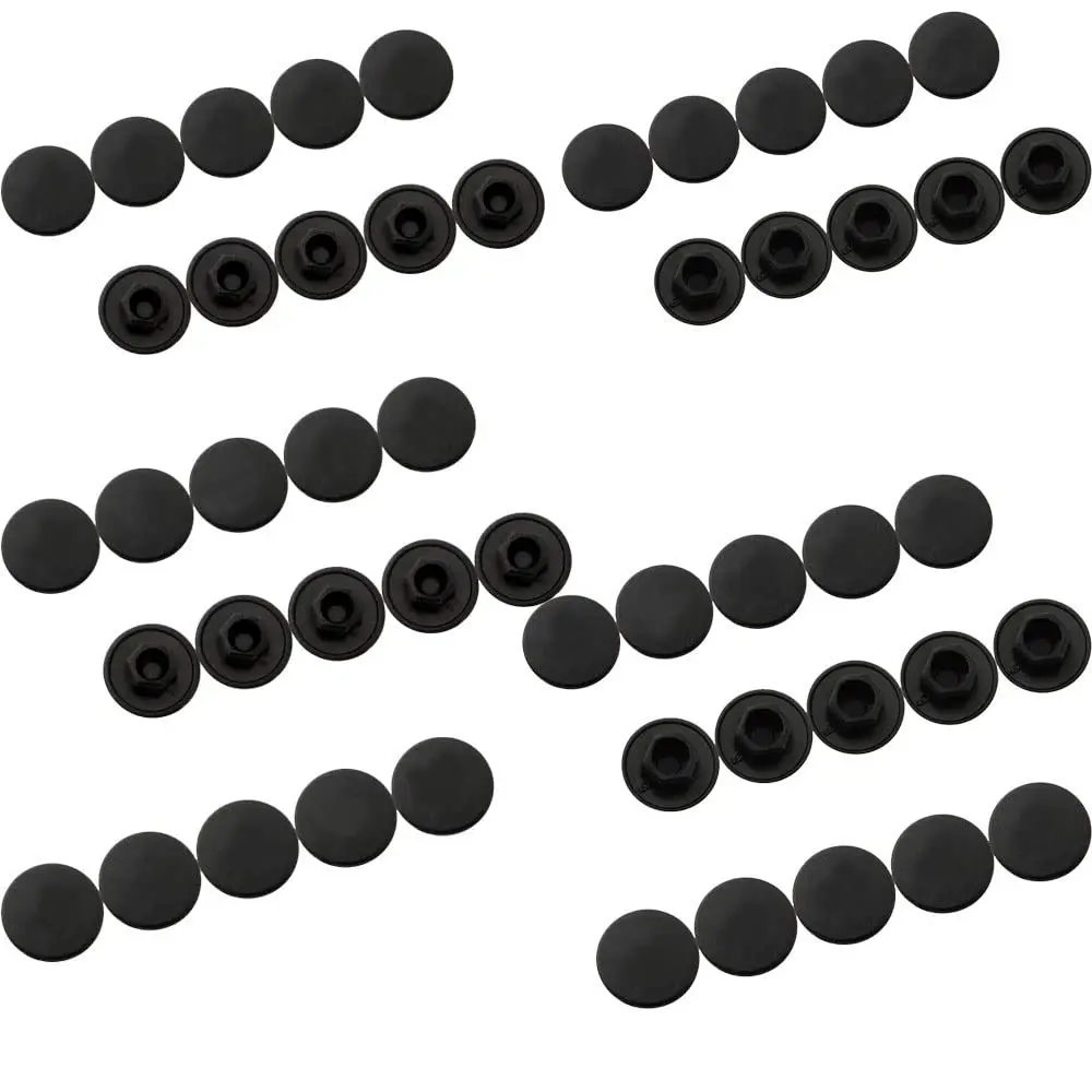 YehVeh Nylon Screw Cap Set (50 Pieces) M5 + M6 | Anti-Dust Hexagon Hole Caps for Allen Screws - main product image