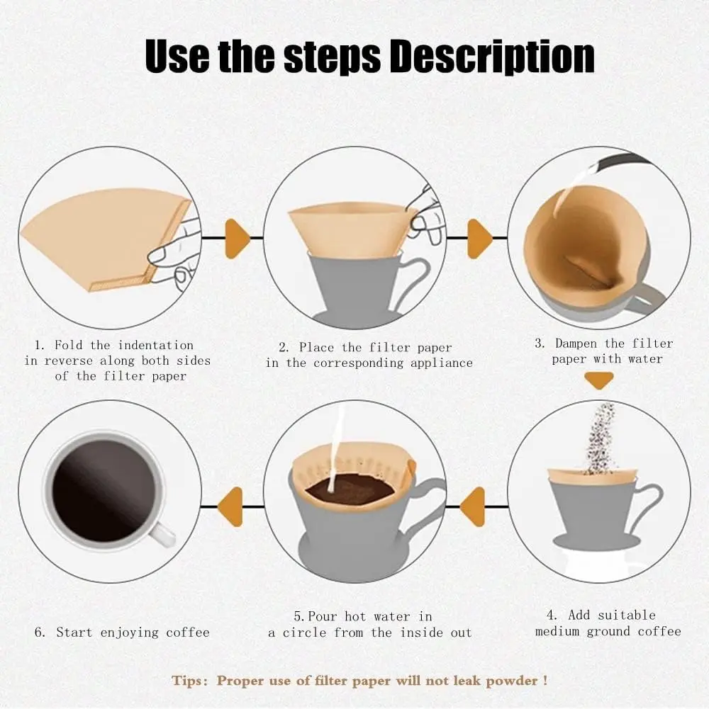BuRuiJi Coffee Filter #4, Cone Coffee Filter 8-12 Cups | Eco-Friendly, Biodegradable, Resistant to Tearing - view 4