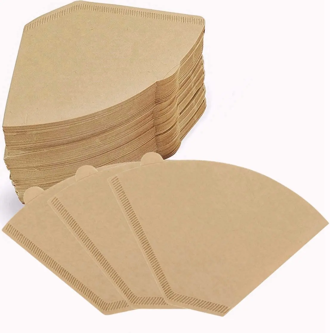 BuRuiJi Coffee Filter #4, Cone Coffee Filter 8-12 Cups | Eco-Friendly, Biodegradable, Resistant to Tearing - main product image