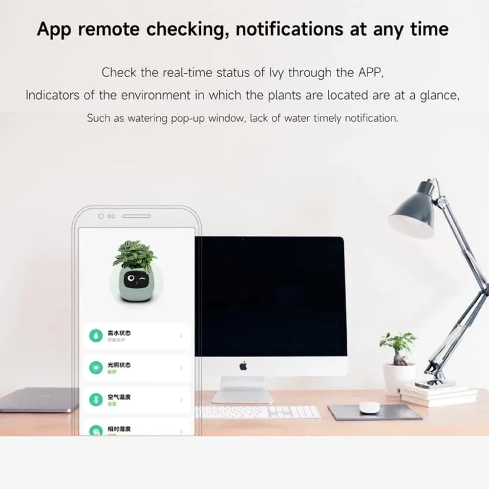 Itigoitie Smart Flowerpot 100ml (3.38 Fl Oz) | Interactive Plant Care with AI & Digital Display - view 8