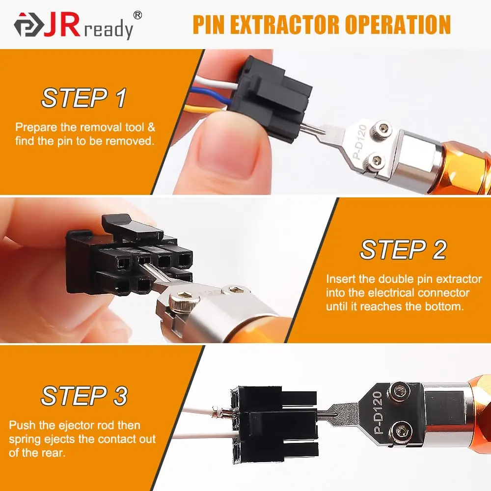JRready ST5262 2Pcs Molex Micro Fit Extractors for MX3.0 Terminals | Efficient Pin Removal Tool Kit - view 7