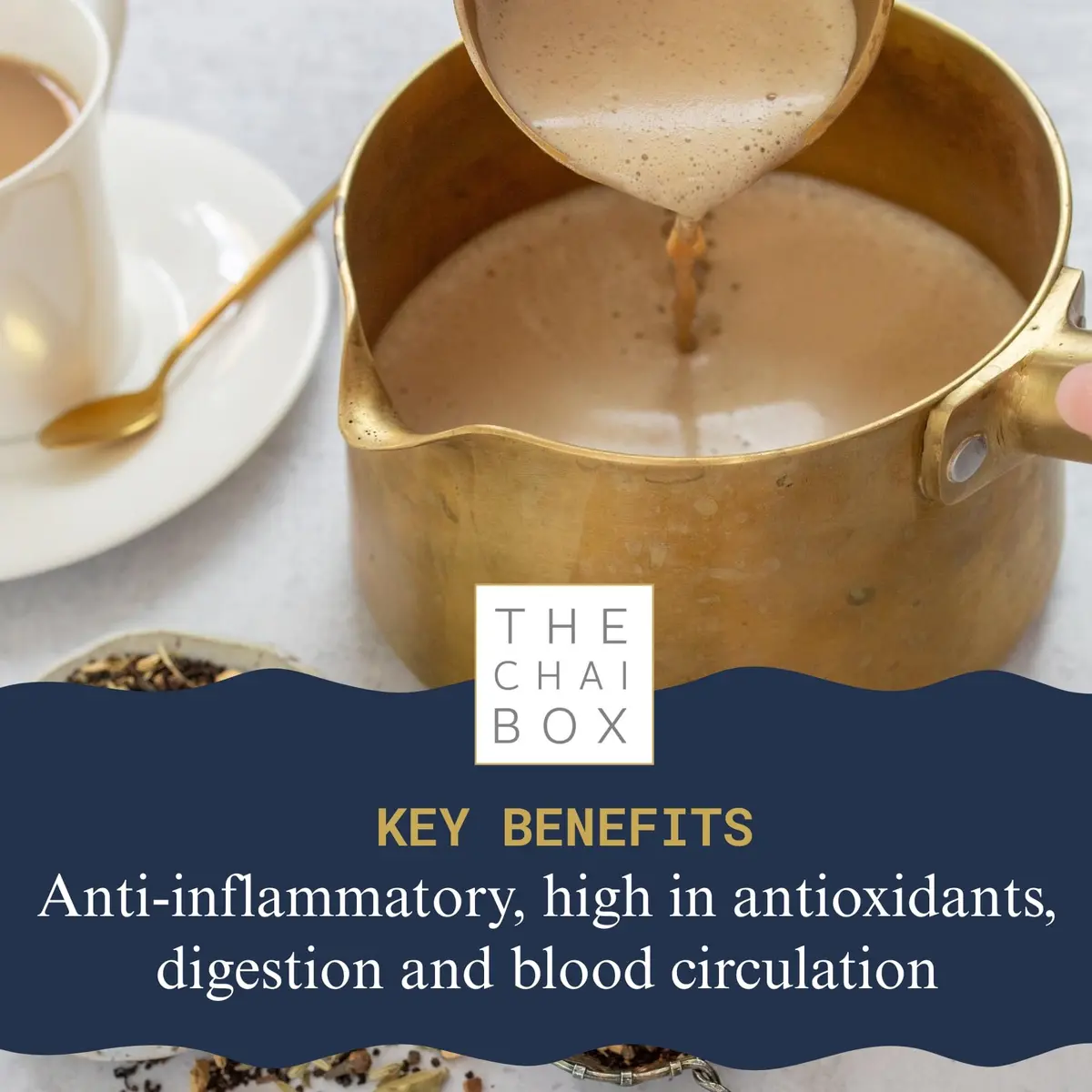 The Chai Box Traditional Ginger & Fennel Chai - 2.5 Oz | Organic Black Tea with Whole Spices - view 7