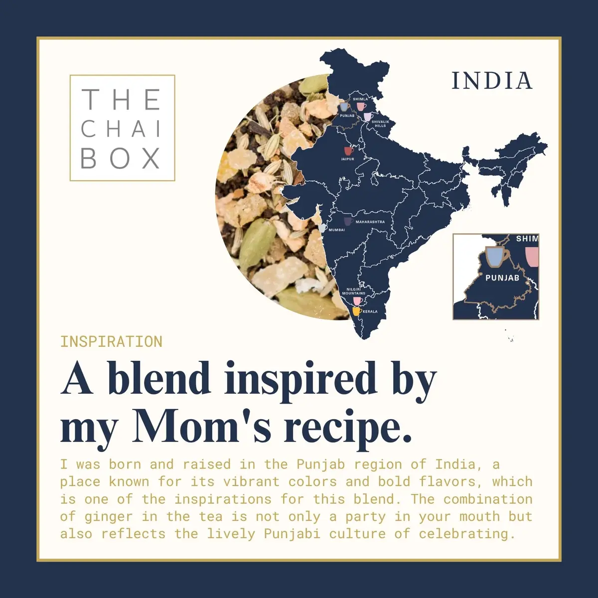 The Chai Box Traditional Ginger & Fennel Chai - 2.5 Oz | Organic Black Tea with Whole Spices - view 4