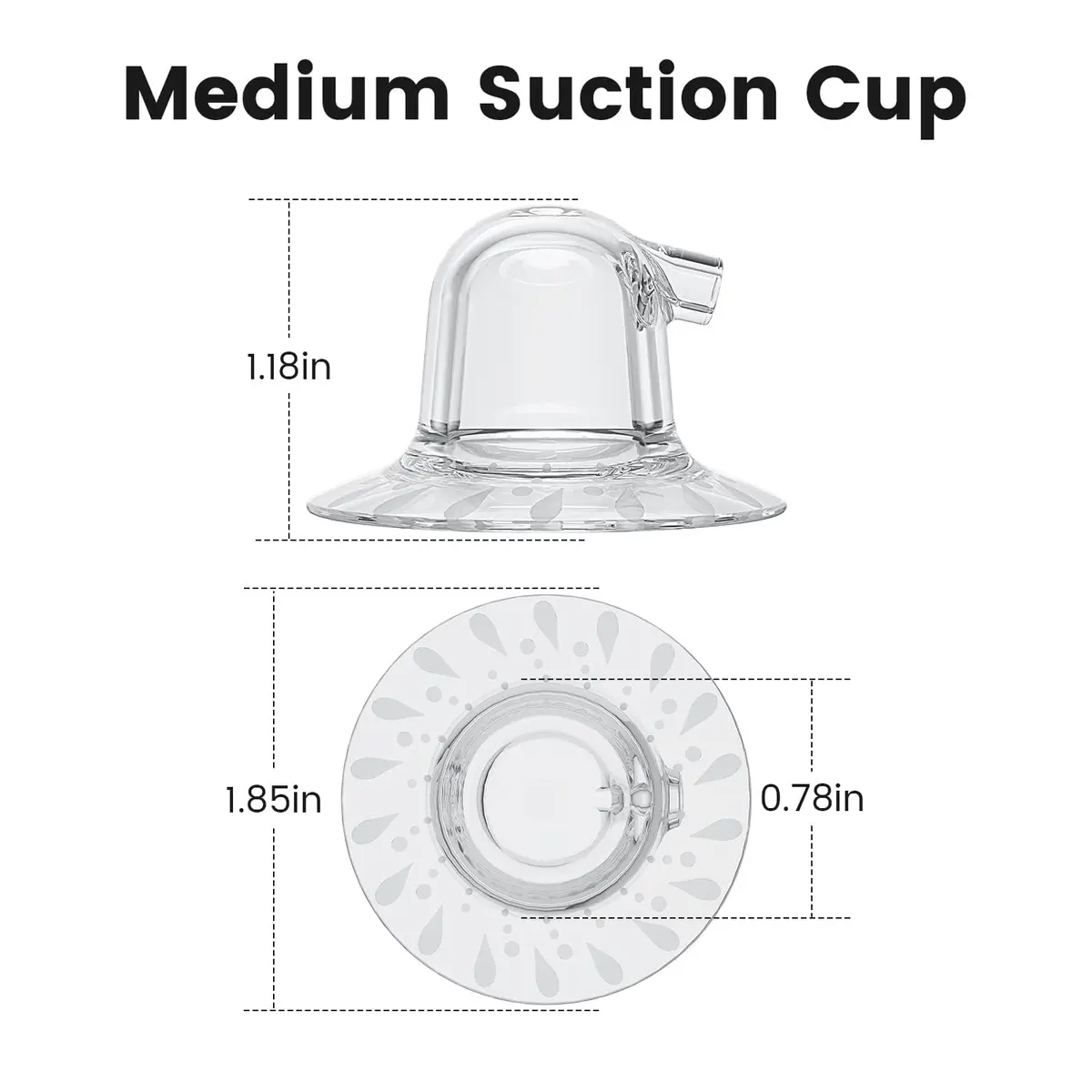 Rolevin 20mm Medium Suction Cups for Electric Nipple Corrector - 2 PCS | Silicone Breastfeeding Accessory - view 2
