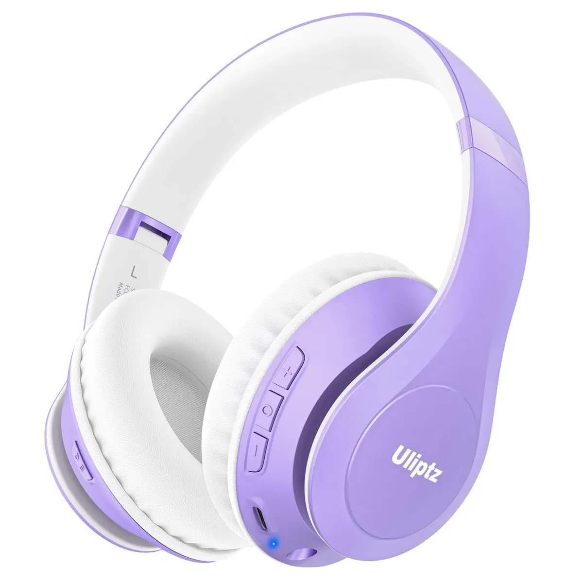 Uliptz Bluetooth Headphones Over Ear, Wireless HiFi Stereo Foldable Headset with 65H Playtime & 6 EQ Modes | 40mm Drivers - main product image
