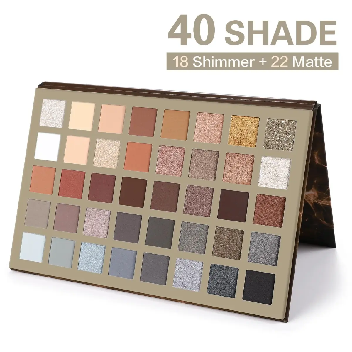 UCANBE Nude Eyeshadow Palette 40 Colors | Matte Shimmer Glitter Smoky Eye Makeup - view 2