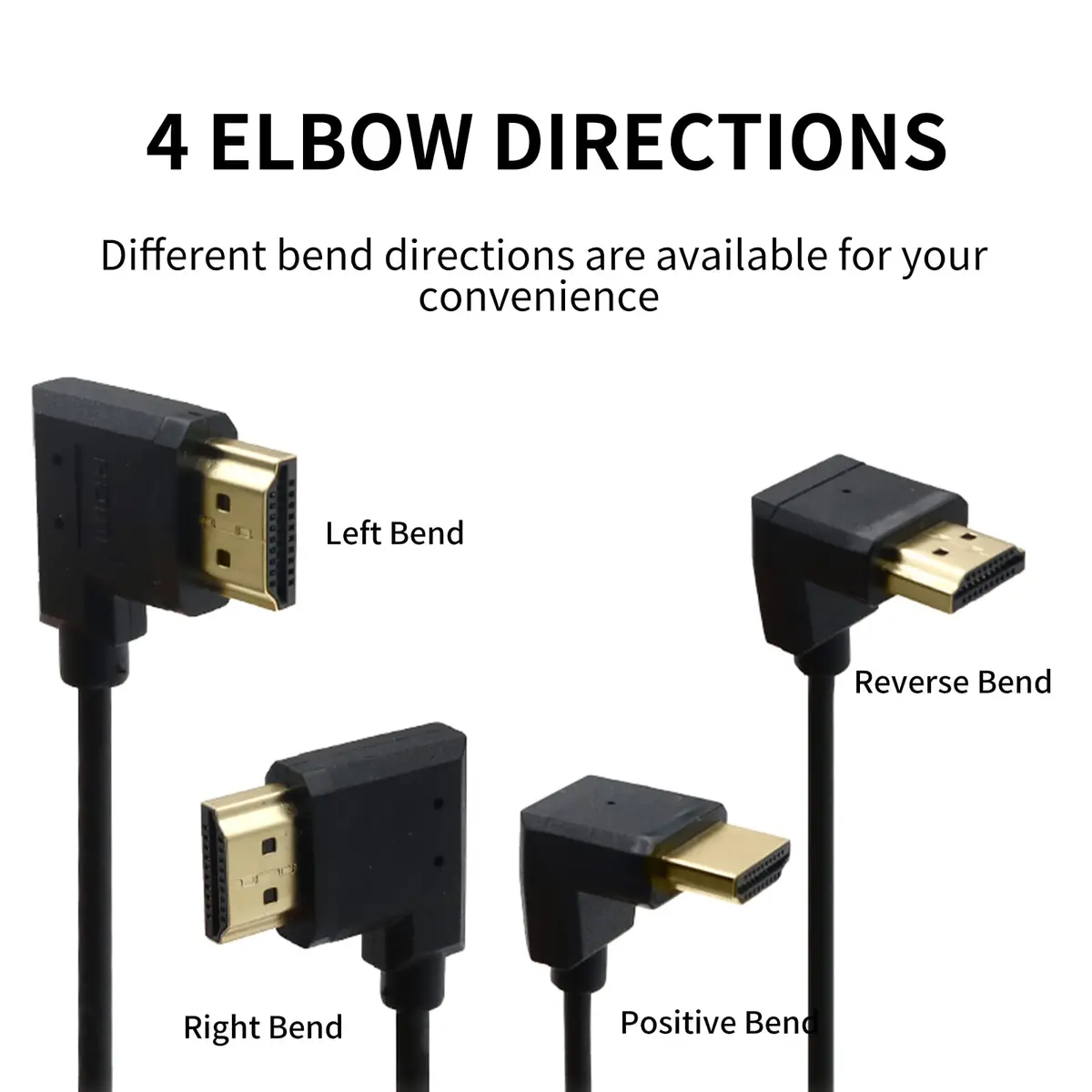 Eonvic 8K HDMI Coiled Cable 25cm (Stretches to 1M) | High Speed HDMI 2.1 Male to Male Extender for Cameras & Monitors - view 7