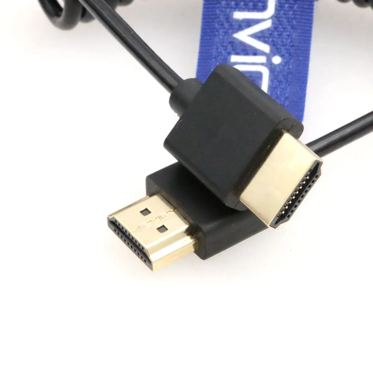 Eonvic 8K HDMI Coiled Cable 25cm (Stretches to 1M) | High Speed HDMI 2.1 Male to Male Extender for Cameras & Monitors - view 4