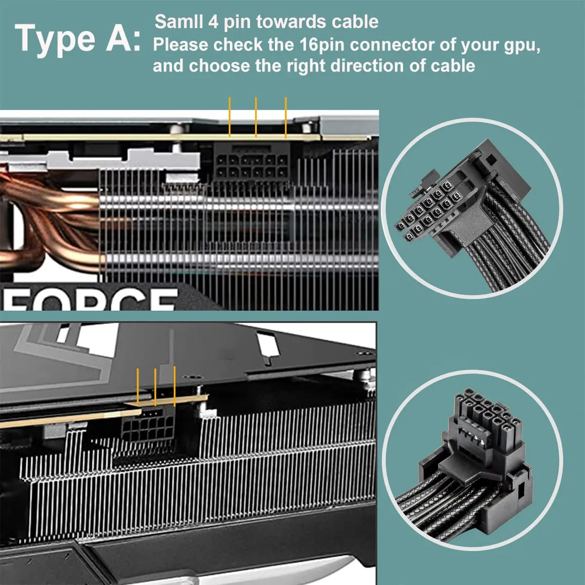 JOYJOM 12VHPWR 90° Adapter to 2X 8Pin | PCI-E 5.0 Extension for RTX 3090Ti & 4080 - view 2