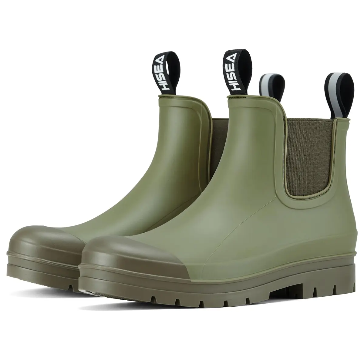HISEA Women's Short Rain Boots Waterproof Ankle Chelsea Boots | Stylish, 100% Waterproof, All-Season Comfort (70-120 chars) - main product image