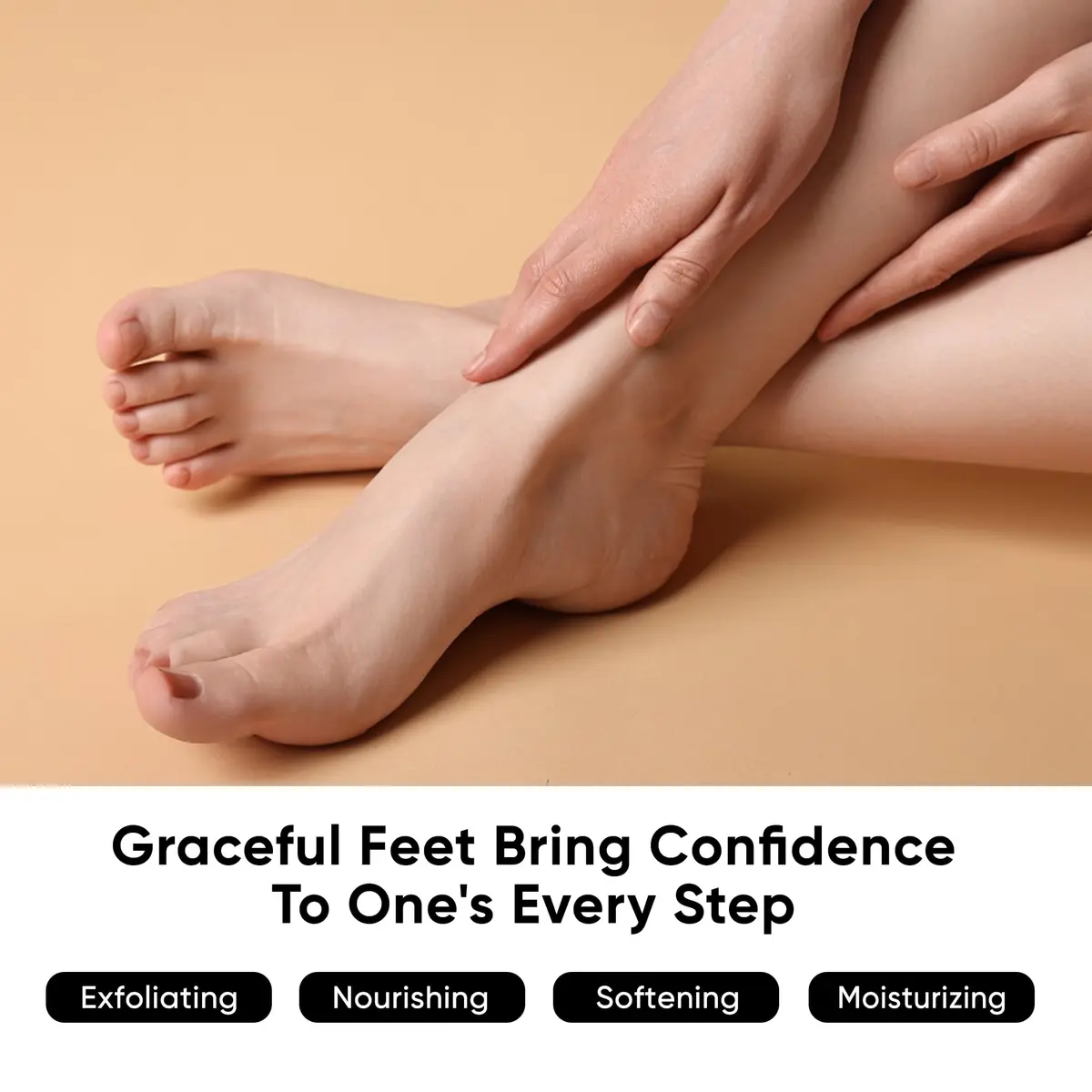 Berlaney Foot Peeling Mask for Dry Cracked Feet 3 Pairs | Exfoliating Peel with Shea Butter (60ml/2.03 Fl Oz) | Unisex - view 6