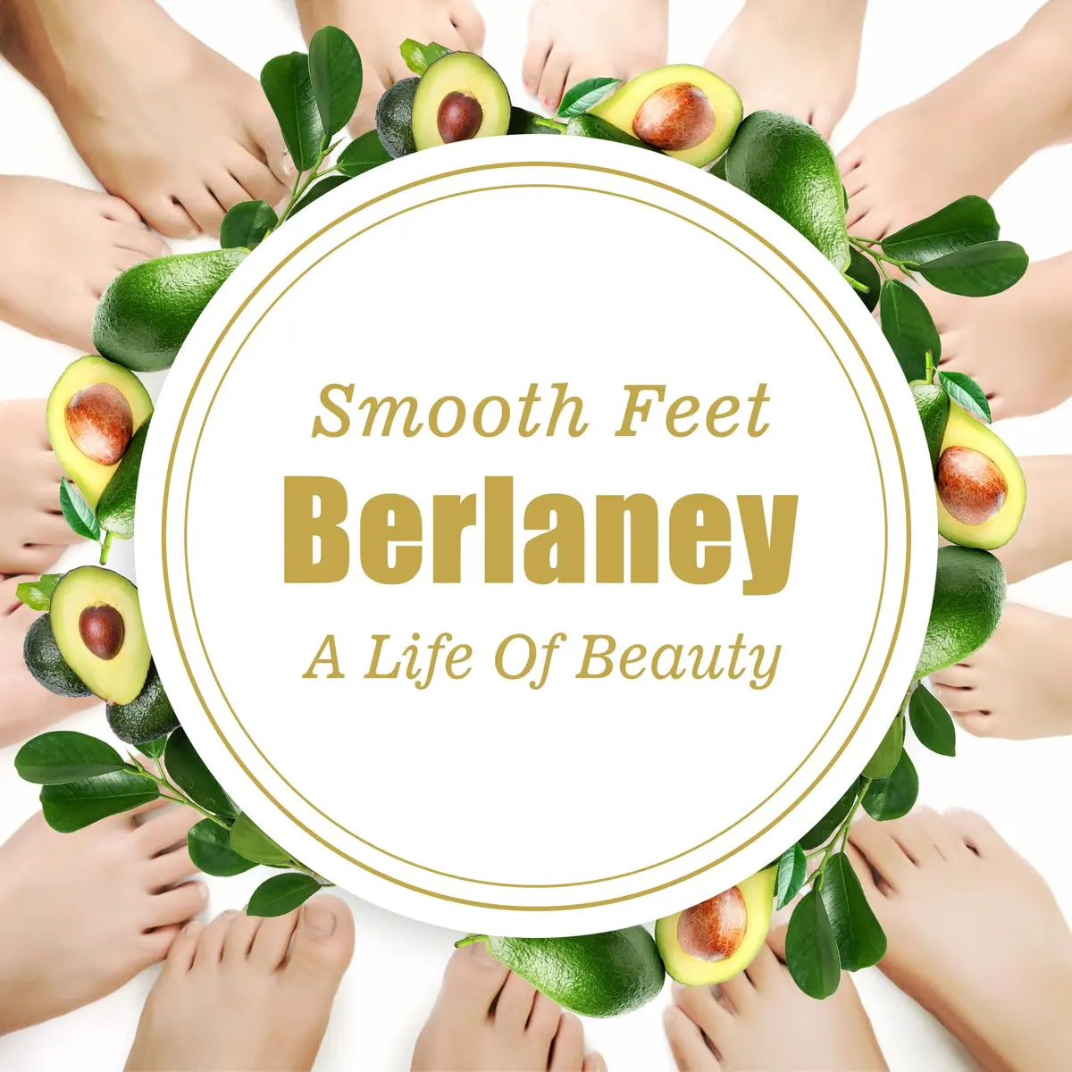 Berlaney Foot Peeling Mask for Dry Cracked Feet 3 Pairs | Exfoliating Peel with Shea Butter (60ml/2.03 Fl Oz) | Unisex - view 7