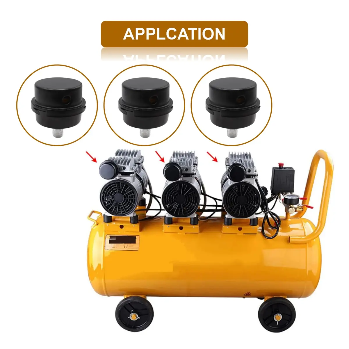 Joyangy 1/4" Metal Air Compressor Intake Filter Silencer Muffler | Noise Reduction & Dust Filtration - view 6