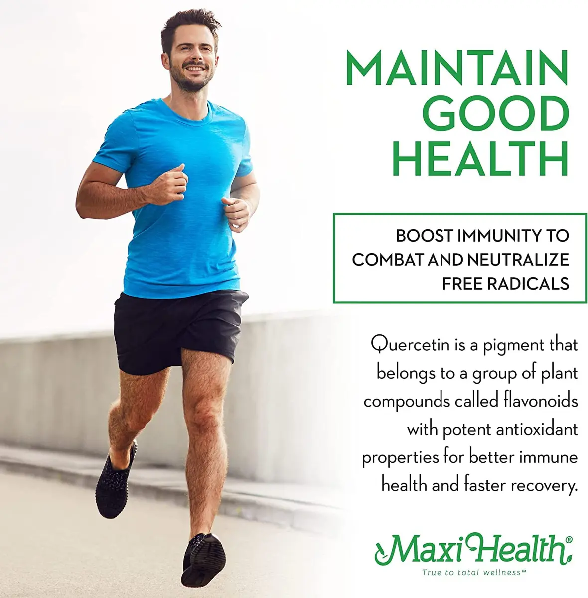 Maxi Health Quercetin with Zinc & Vitamin C 90 Capsules | Supports Immunity & Wellness - view 7