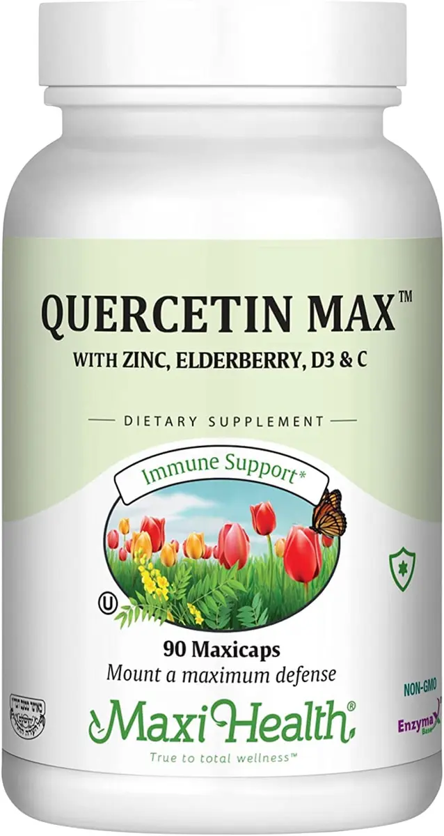 Maxi Health Quercetin with Zinc & Vitamin C 90 Capsules | Supports Immunity & Wellness - view 2