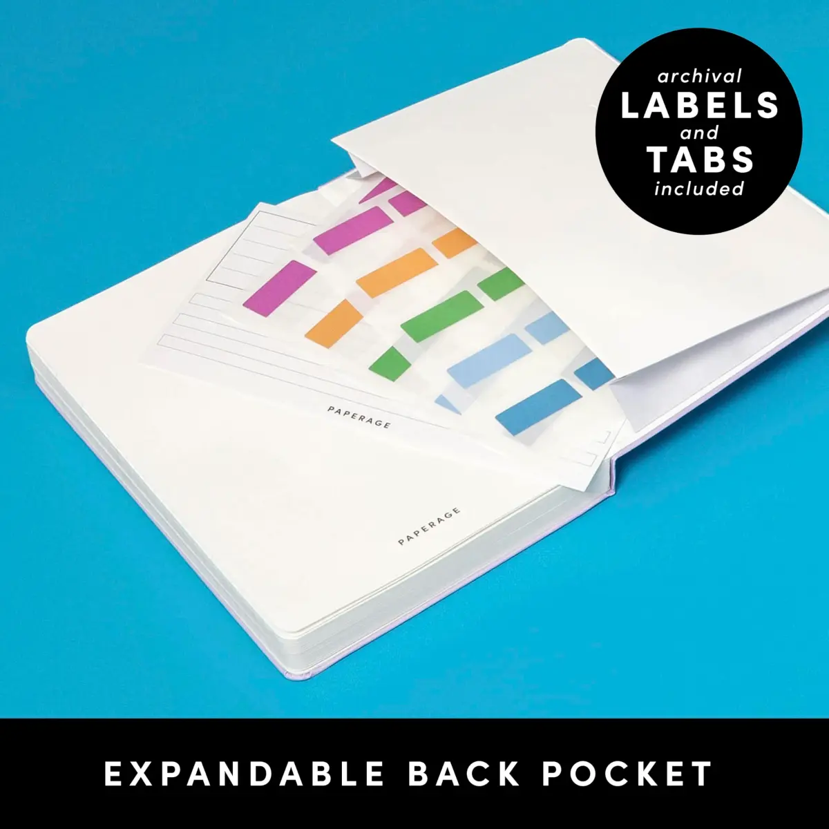 PAPERAGE Lined Journal Notebook 5.6 in x 8 in, 252 Pages | College Ruled Journaling Notebook for Work, School Supplies & Note Taking - view 5
