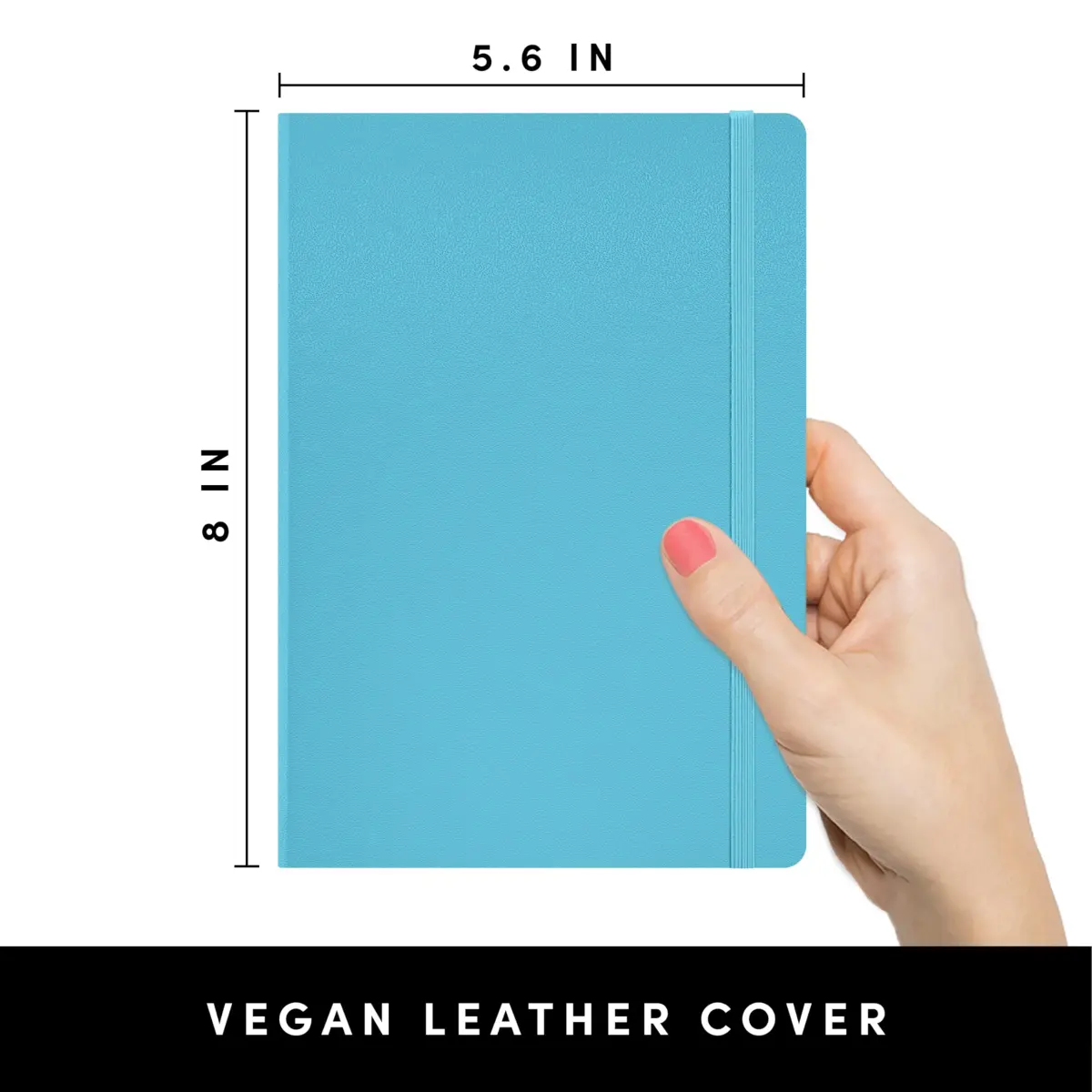 PAPERAGE Sky Blue Lined Journal Notebook, 252 Pages, 5.6" x 8", 100 GSM Paper | Premium Journal for Work, School & Note Taking - main product image
