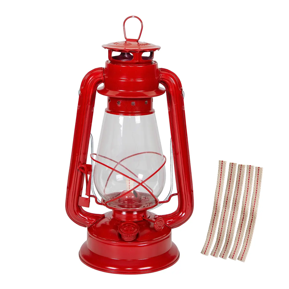 Stansport Fuel Lantern with 5 Replacement Wicks | Metal & Glass Construction for Camping & Outdoors - main product image
