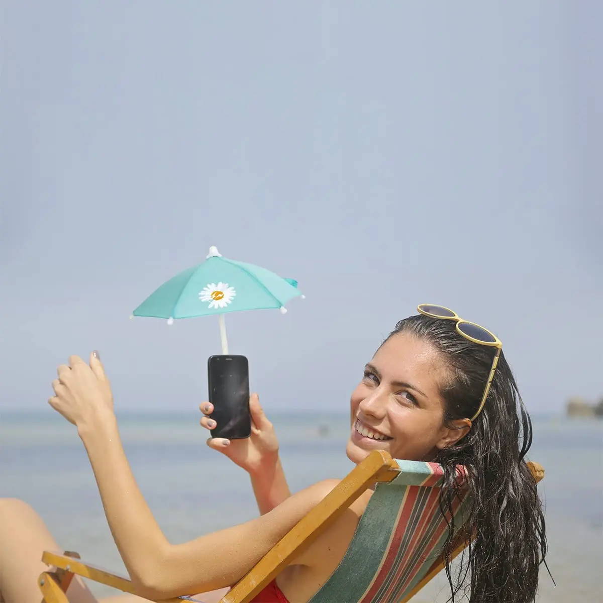 BEITESTAR Phone Umbrella for Sun | Cute Sun Shade & Stand for iPhone & Smartphones 7.48cm*7.78cm - view 4