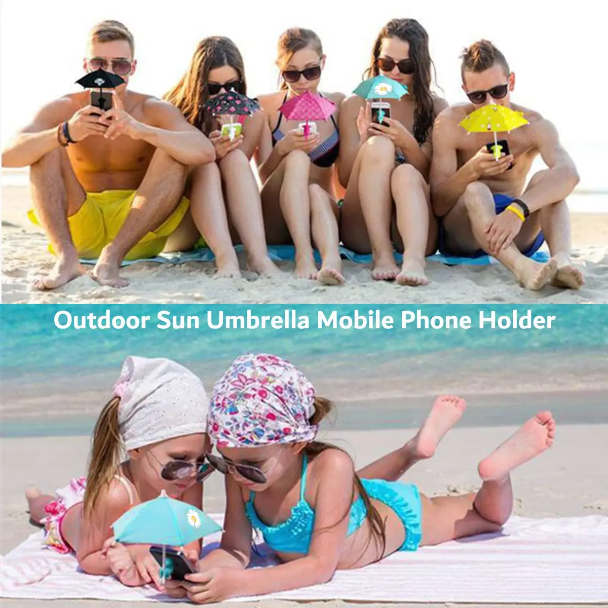 BEITESTAR Phone Umbrella for Sun | Cute Sun Shade & Stand for iPhone & Smartphones 7.48cm*7.78cm - view 3