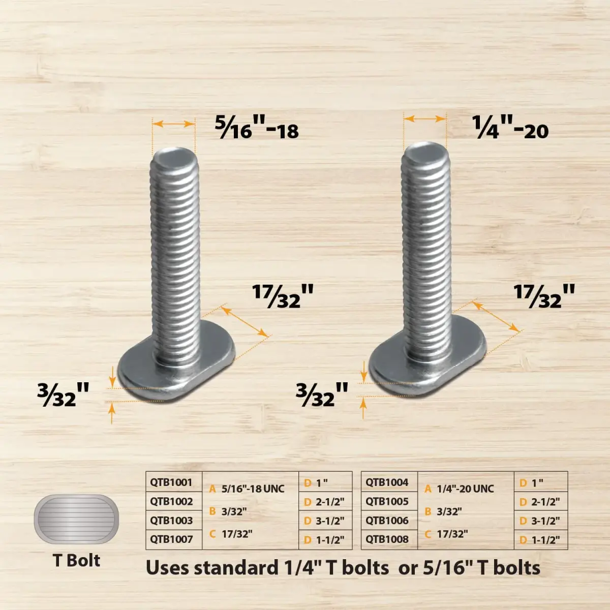 POWERTEC 71158-P3 Universal T-Track 48 Inch Double-Cut Profile 6 Pack | Aluminum Woodworking Jigs & Fixtures - view 5