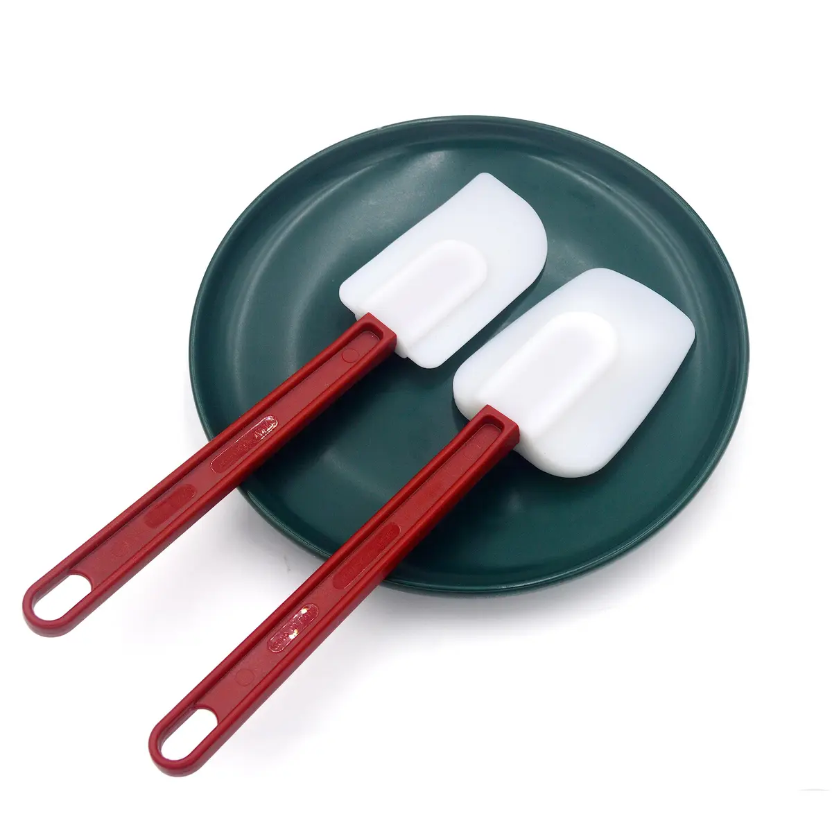 heffiso Silicone Rubber Spatula Set of 3, High Heat, Commercial (2 Spoonula + 1 Scraper, 24 cm / 9.5 Inches) | Food Grade Silicone for Indian Kitchens - view 5