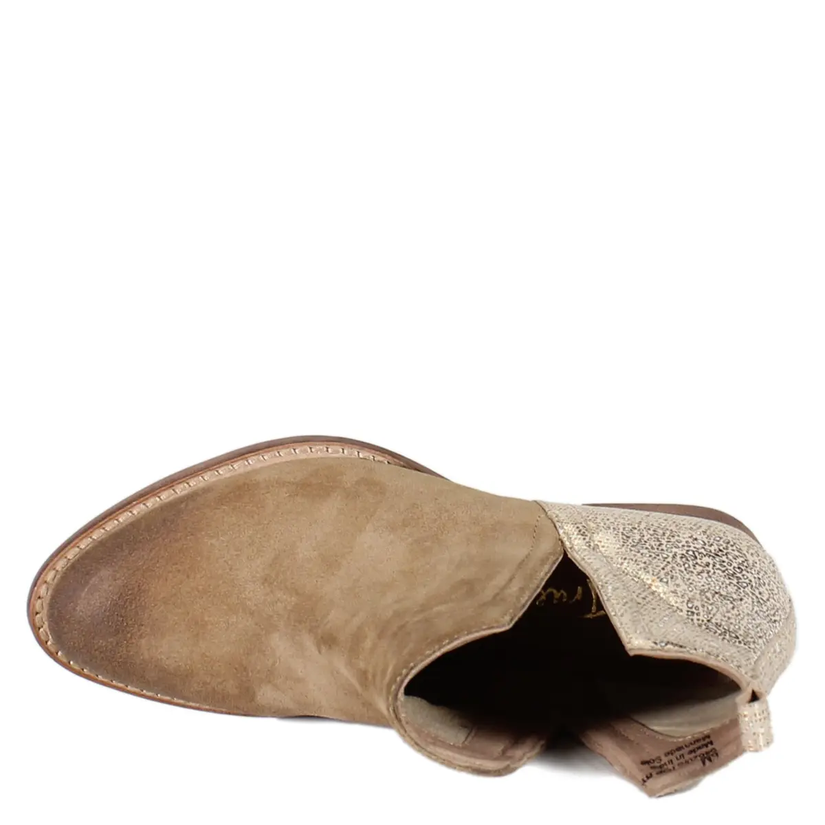 Diba True Stop By Metallic Pull On Casual Boots 9.5 M | Ankle Low Heel 1-2" with Western Flair - view 6