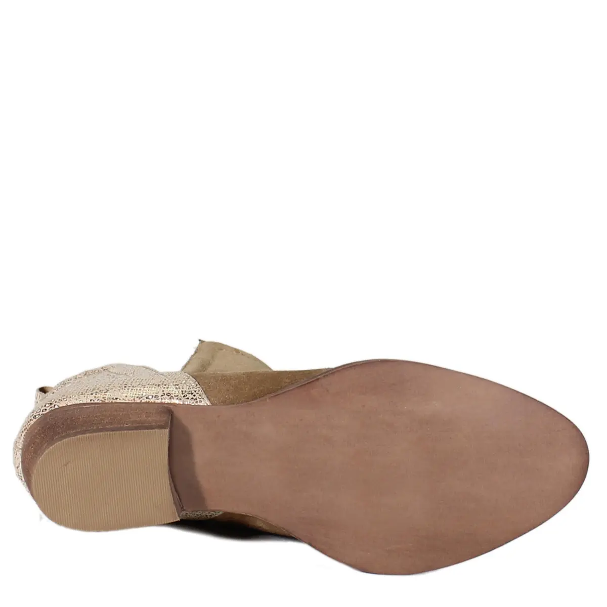 Diba True Stop By Metallic Pull On Casual Boots 9.5 M | Ankle Low Heel 1-2" with Western Flair - view 7