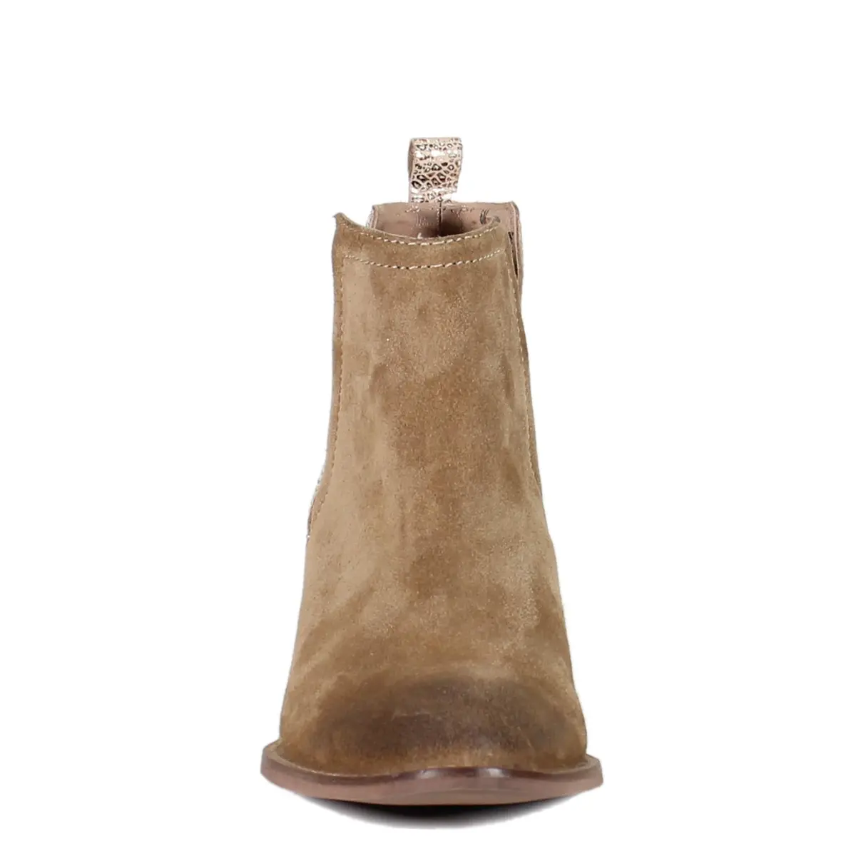 Diba True Stop By Metallic Pull On Casual Boots 9.5 M | Ankle Low Heel 1-2" with Western Flair - view 4