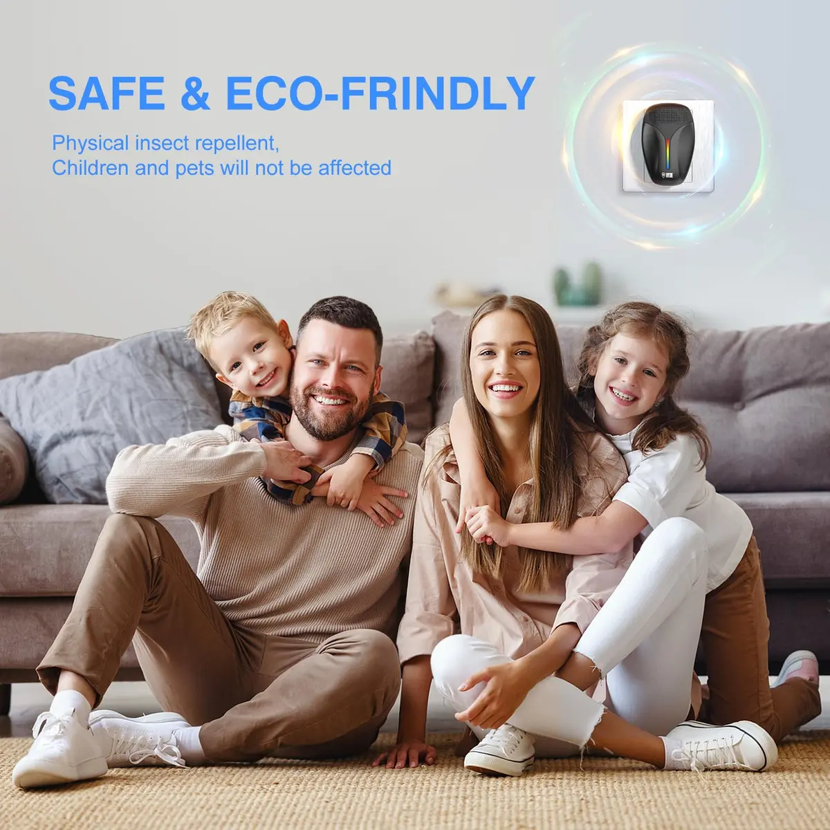 Haycone Ultrasonic Pest Repeller 6-Pack | Intelligent Frequency Conversion for Roaches, Mice, Bugs, Mosquitoes, Spiders, Ants - view 2