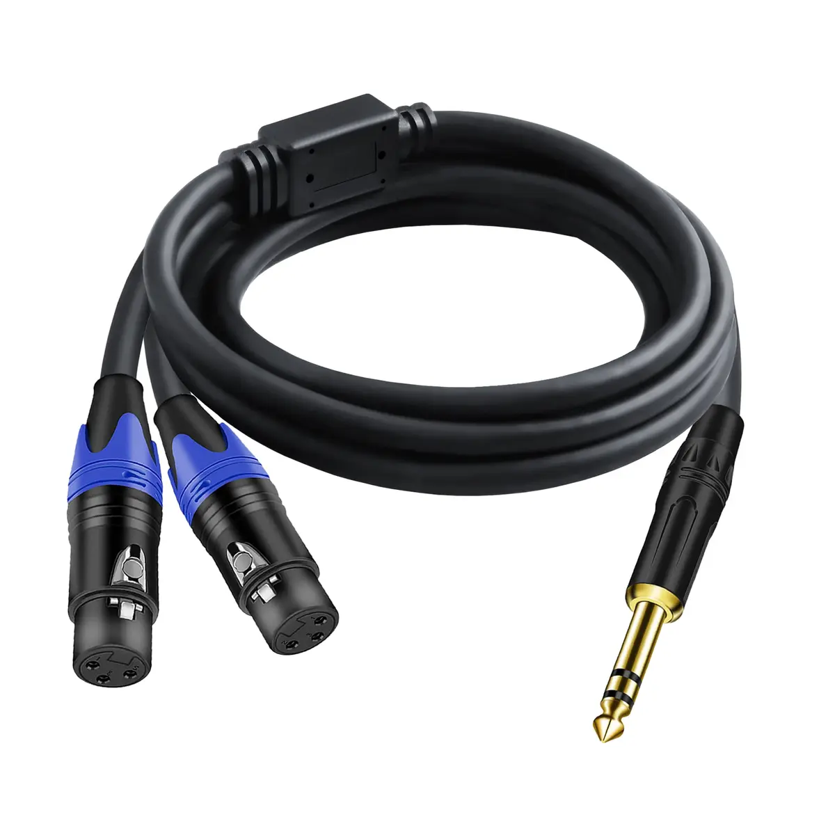 Seefeful 6.35mm TRS to Dual XLR Microphone Cable 0.3m | High Fidelity Audio - main product image