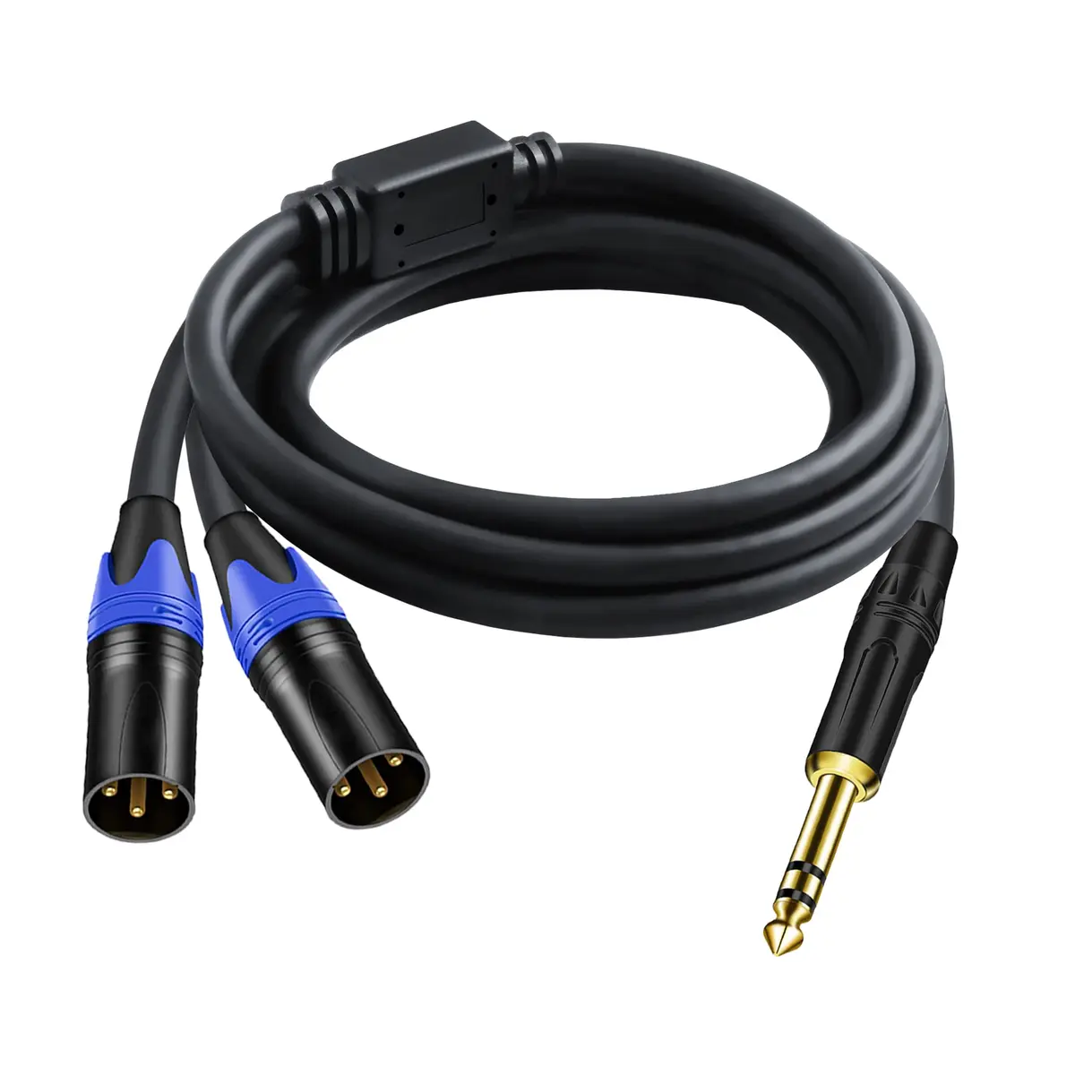 Seefeful 1/4 TRS to DualXLR Cable 6.35mm | Noise-Free Audio Signal (70-120 chars) - main product image
