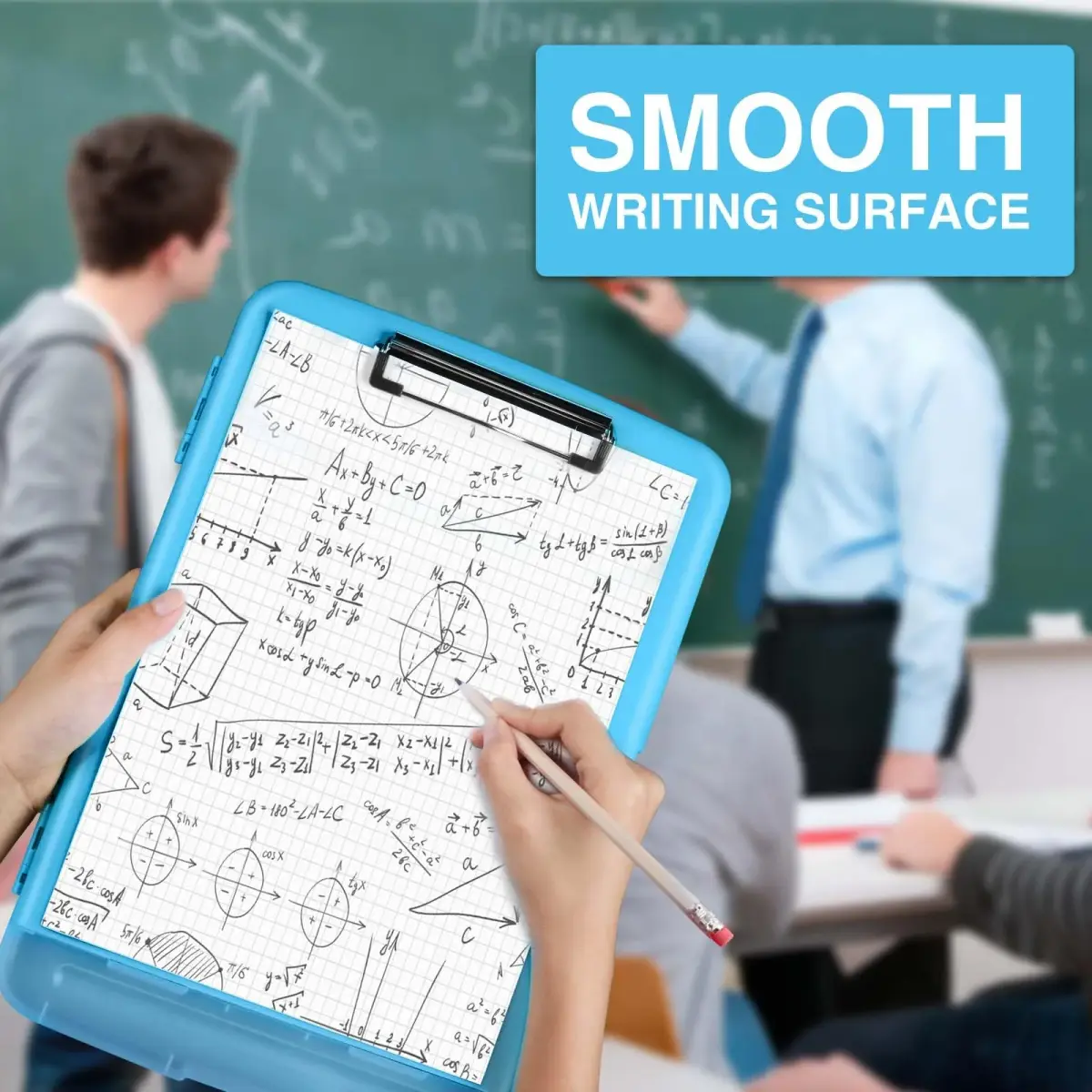 Sooez Storage Clipboard with Pen Holder 36.8 cm (14.5 in) | Holds 200+ Sheets & Pens - view 6