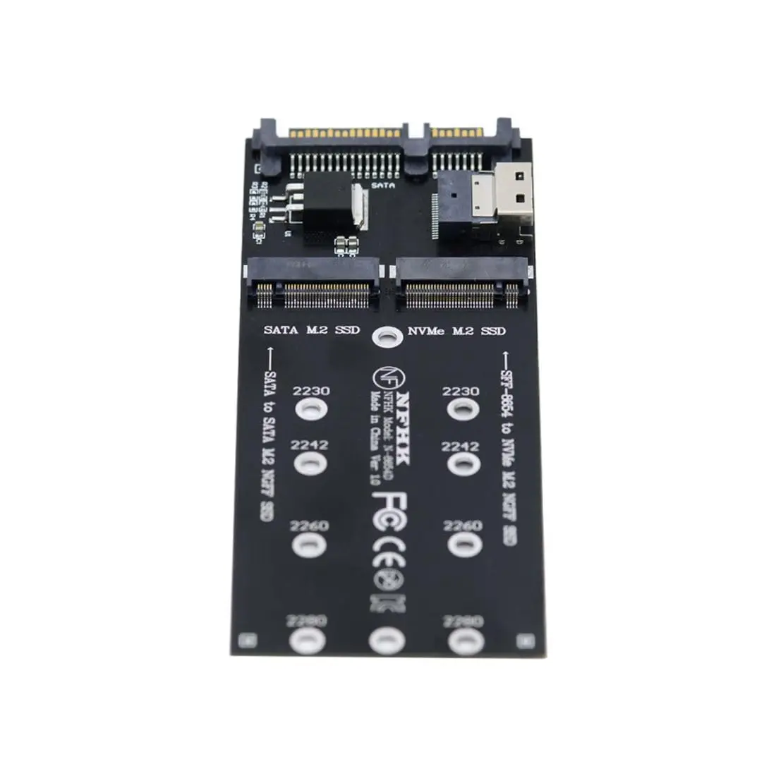 chenyang M.2 NVME PCIe SSD to SFF-8654 & NGFF SATA SSD to SATA Combo Adapter | PCIe 3.0 x4 - view 7