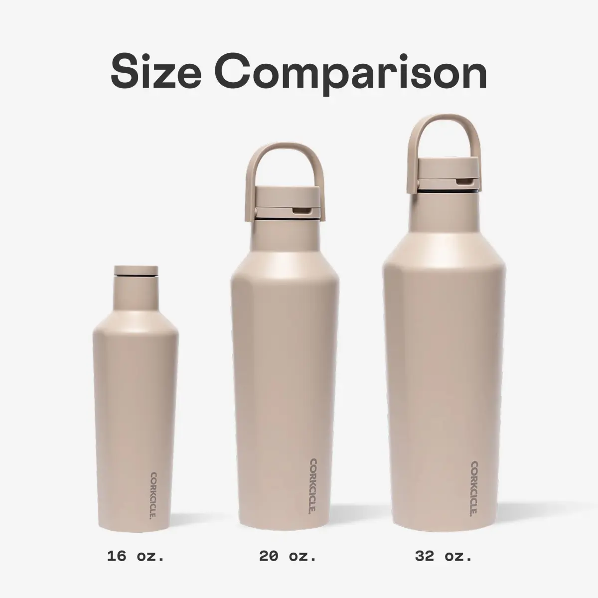 Corkcicle Classic Canteen 25 oz (740 ml) Triple Insulated Bottle | Ceramic Slate - view 7