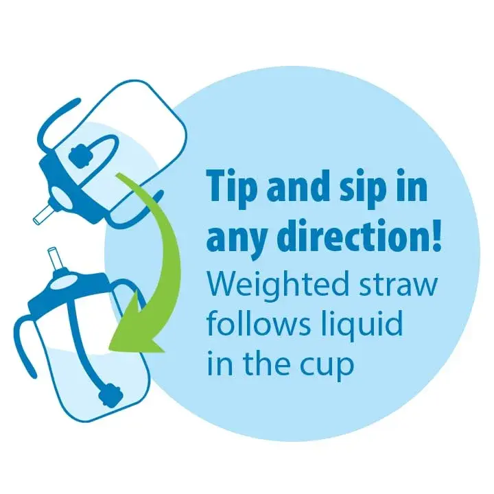 Dr. Brown's Milestones Baby's First Straw Cup 266ml (9 oz) | Spill-Proof & BPA-Free for Toddlers 6m+ - view 4