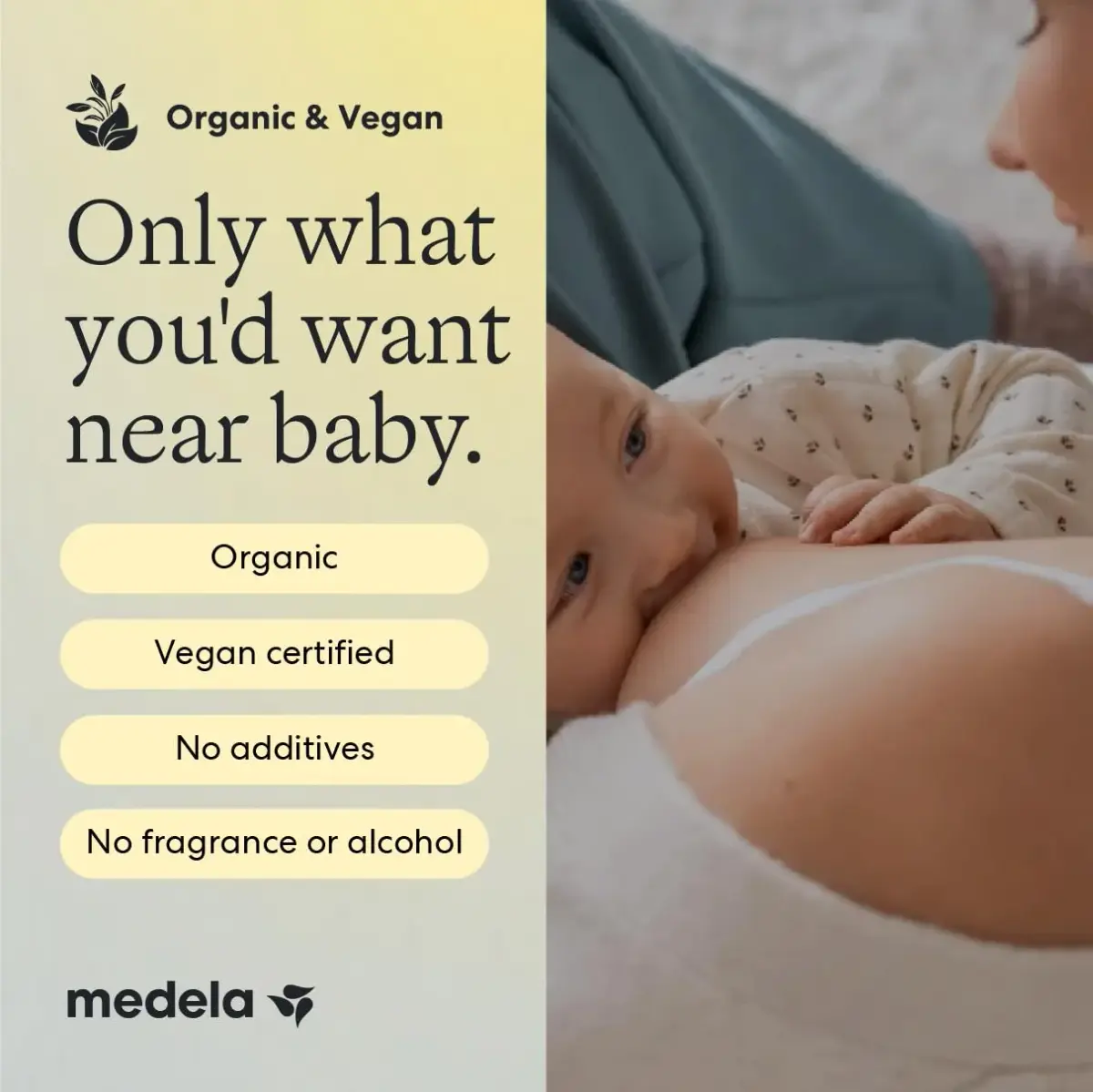 Medela Organic Nipple Cream 40g (1.34 oz) | Soothes Sore Nipples, Safe for Baby, No Rinse Needed - view 5