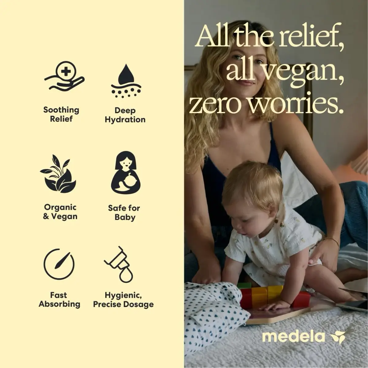 Medela Organic Nipple Cream 40g (1.34 oz) | Soothes Sore Nipples, Safe for Baby, No Rinse Needed - view 3