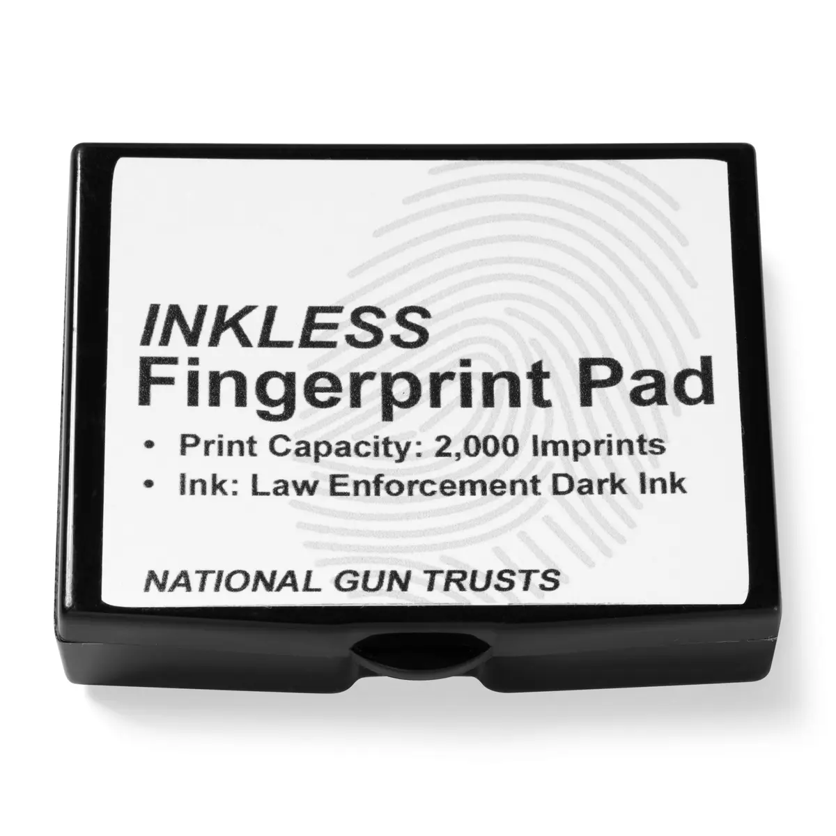 NATIONAL GUN TRUSTS Fingerprint Ink Pad - Made in USA - Black Ink, 2.16" Wide | Permanent, Inkless, Law Enforcement - view 2