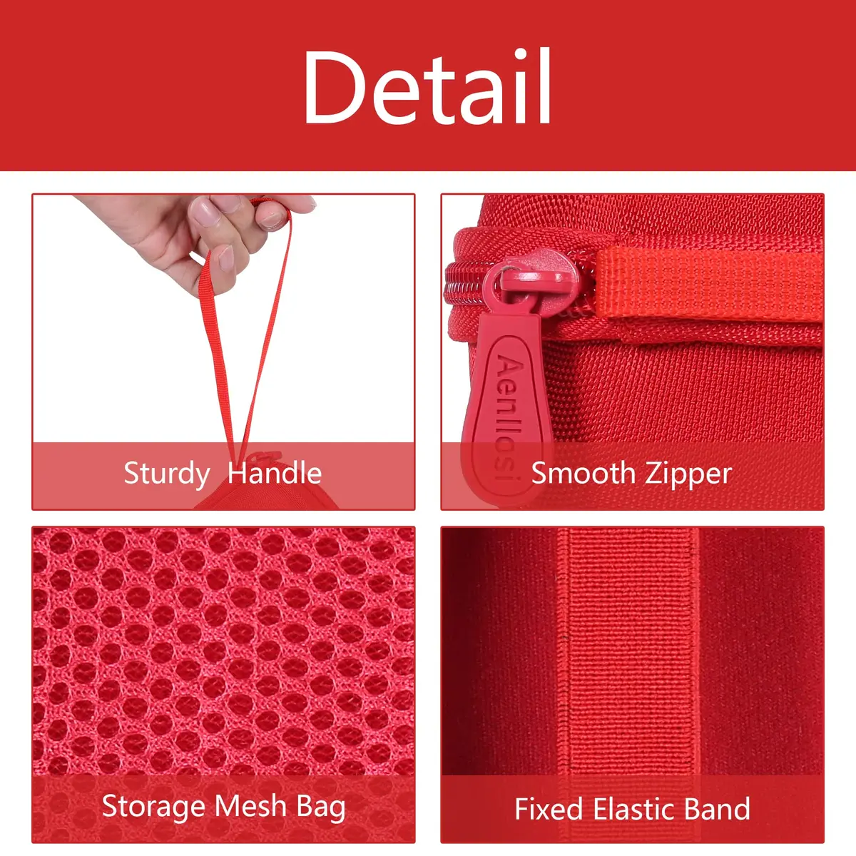 Aenllosi Hard Case for Kodak PIXPRO WPZ2 Rugged Digital Camera, Red | Water-Resistant EVA Shell & Fluffy Lining - view 2