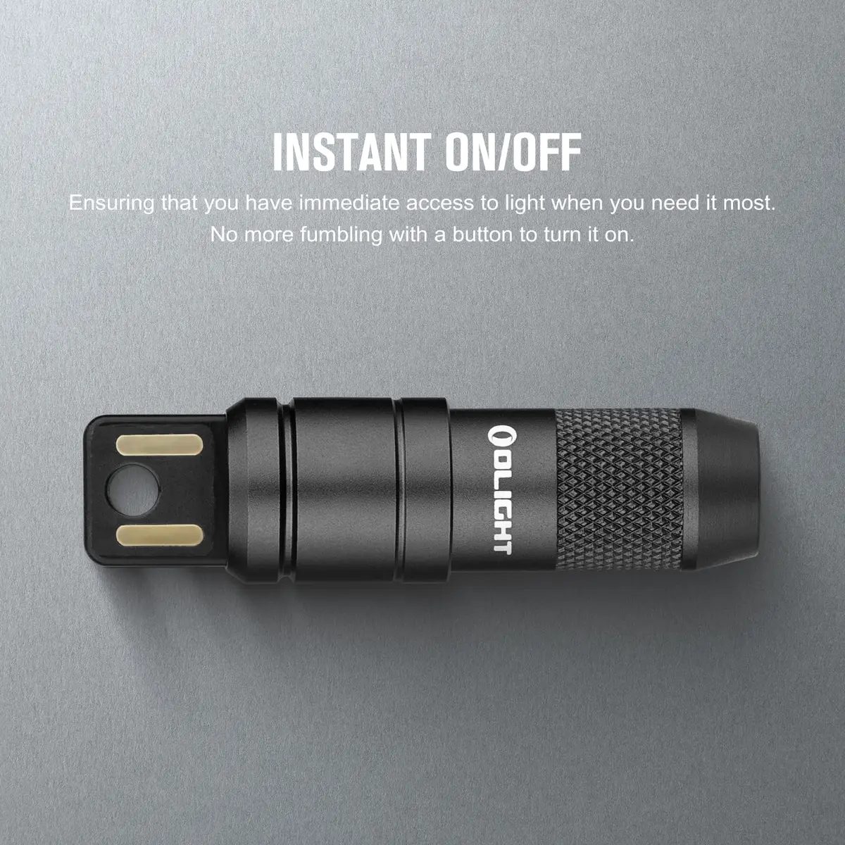 OLIGHT IMINI 2 Rechargeable Mini Flashlight Black | 50 Lumens, 21 M Throw, Compact & Stylish - view 4