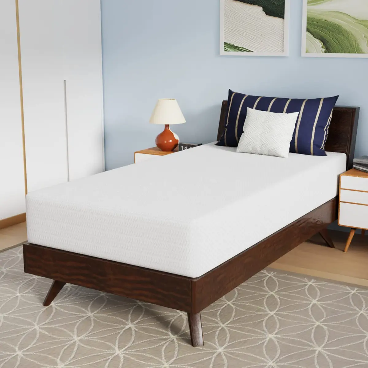 PayLessHere 10 Inch Bamboo Charcoal Gel Memory Foam Mattress | CertiPUR-US Certified Twin - main product image