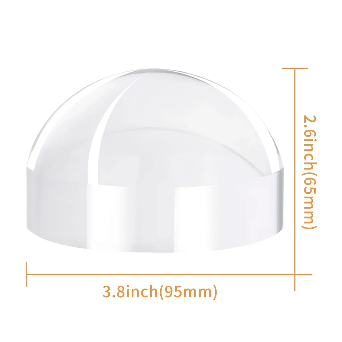 Dandelion 6X Dome Magnifying Glass Paperweight 9.65 cm (3.8 Inch) | Optical Clarity for Reading - view 3