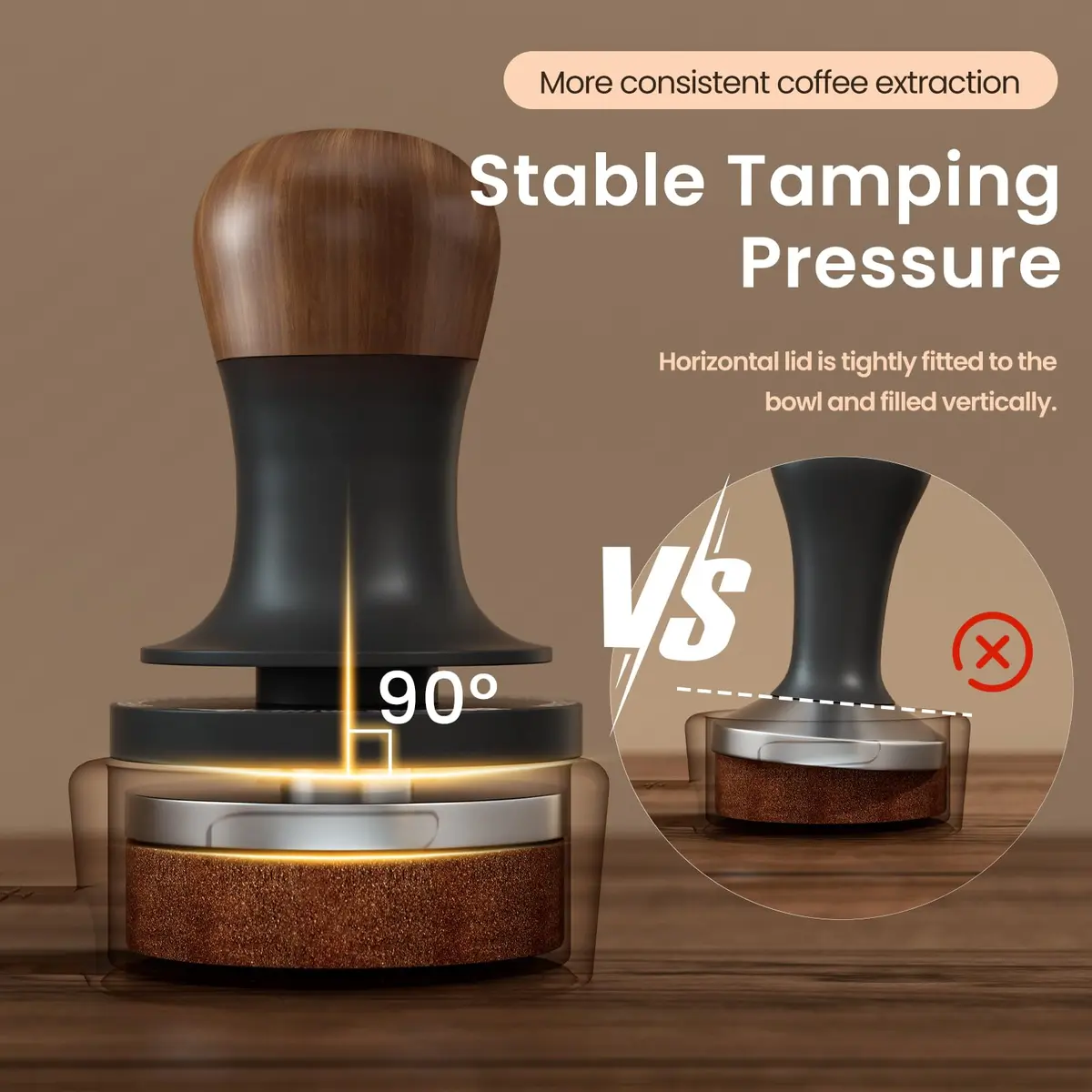 MHW-3BOMBER 58mm Espresso Tamper | Calibrated Barista-Grade Coffee Tool for Indian Markets - view 5